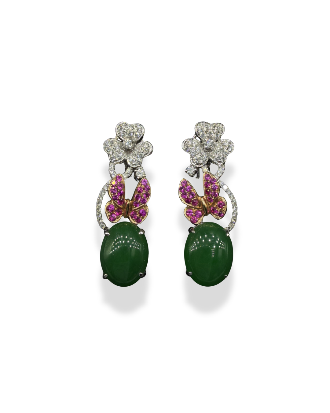 Jade butterfly Earrings