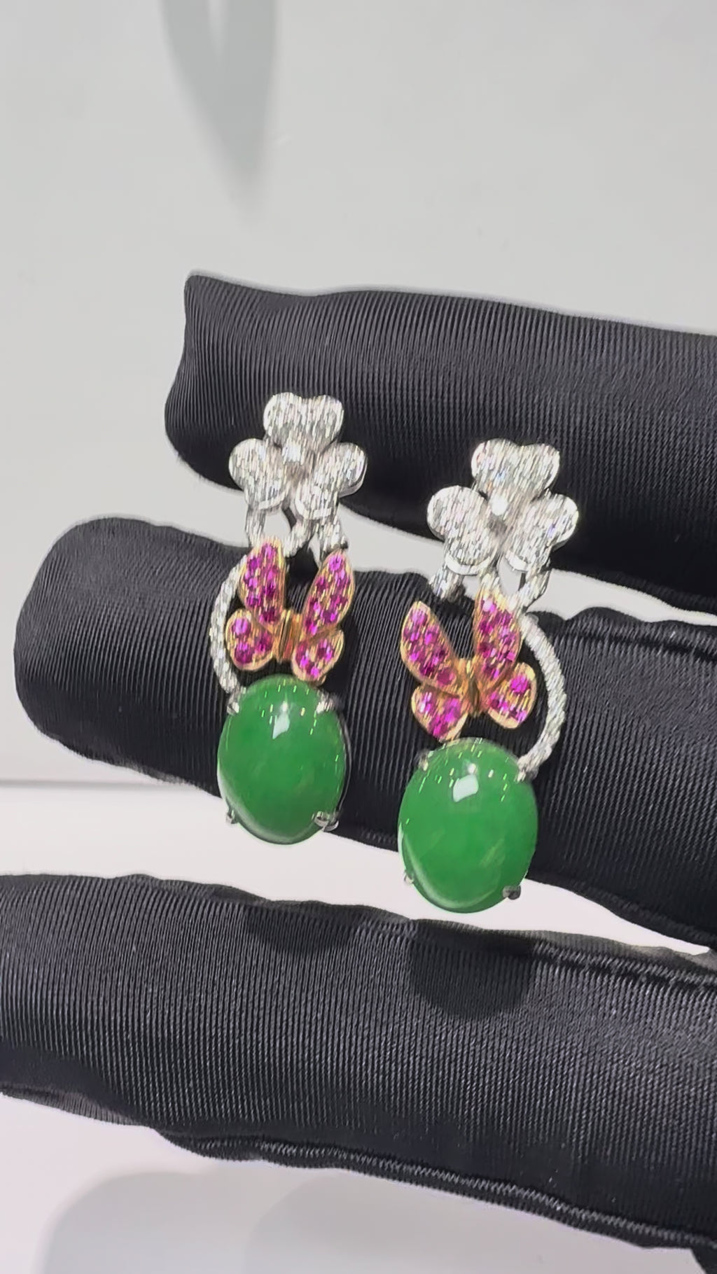 Jade butterfly Earrings